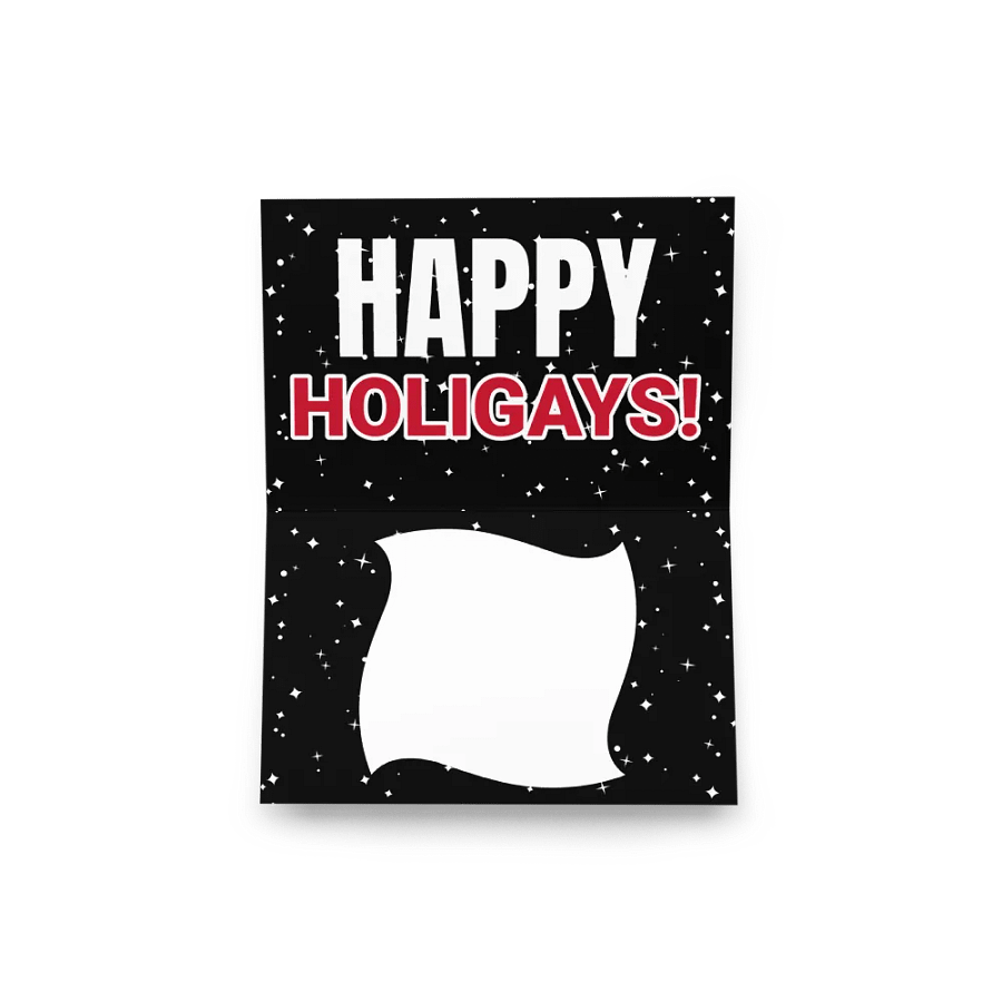 Sleigh My Name Leather Daddy Christmas Pride Christmas Card. product image (6)