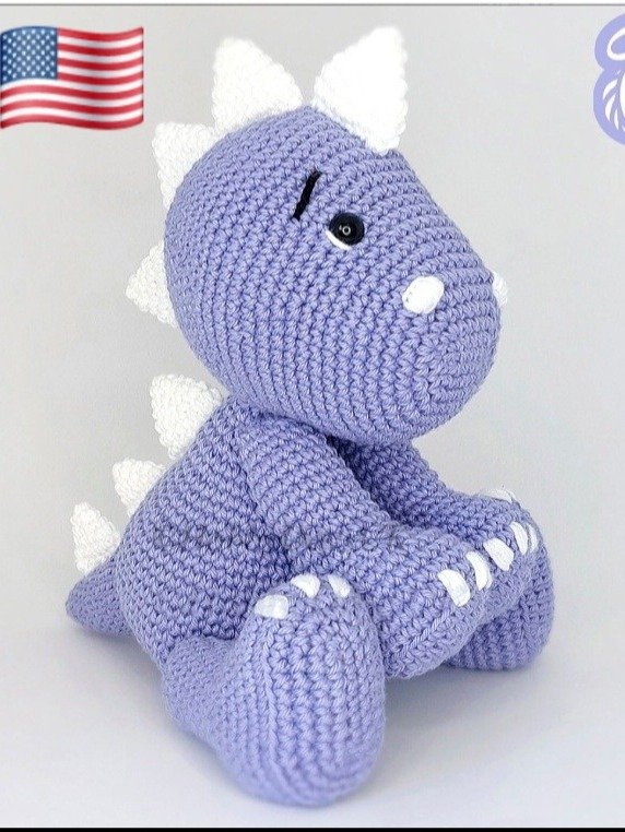 USA Pattern - Amigurumi Crochet Dinosaur product image (1)