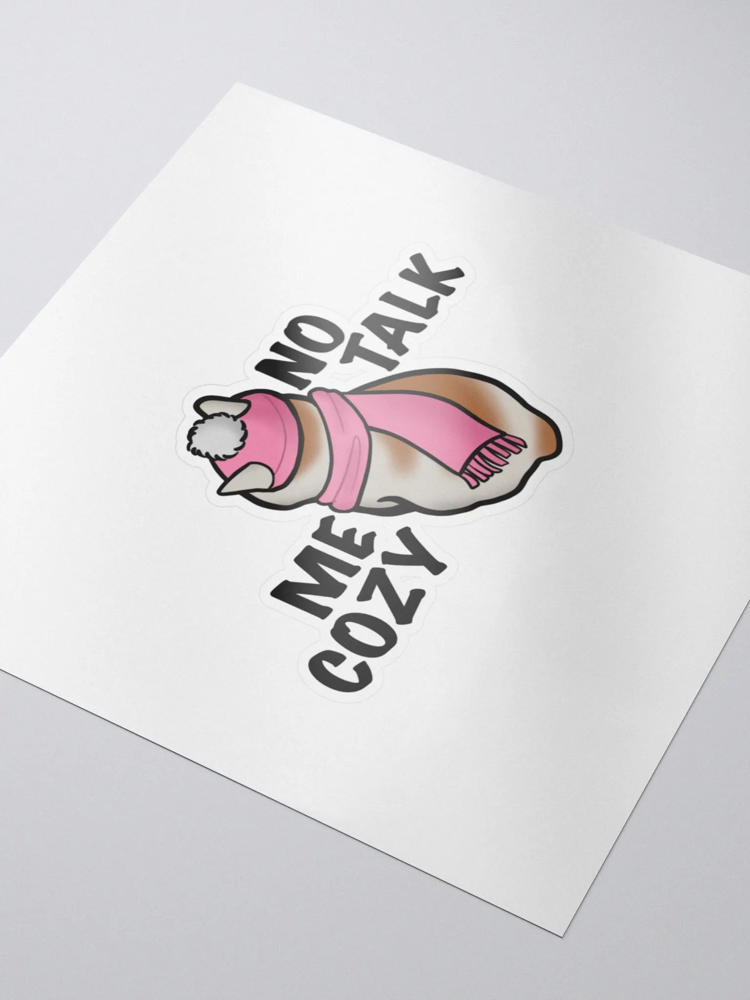 No Talk, Me Cozy (Sticker) product image (3)