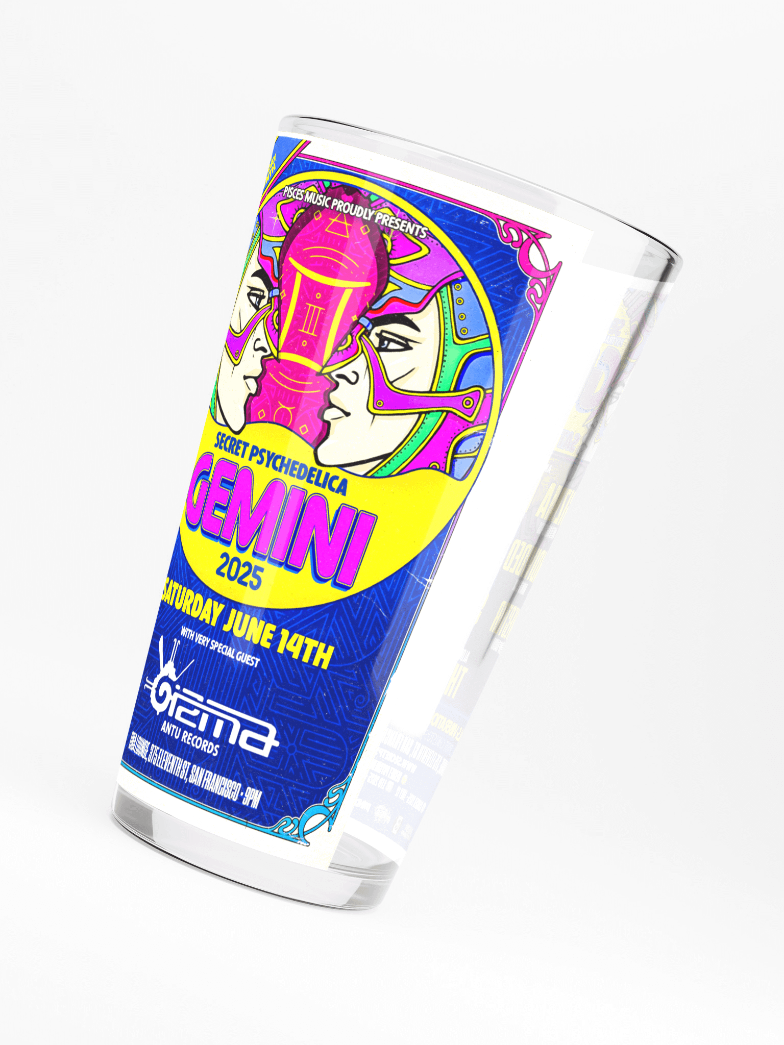 Gemini 2025 Shaker Pint Glass product image (4)