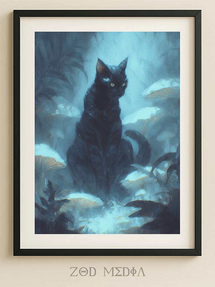 Mystic Feline – Enchanted Twilight Art product image (1)