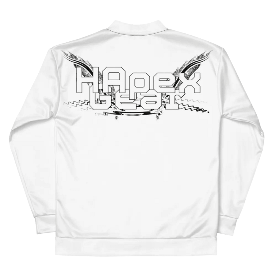 White HApex Gear Black Logo - White - Bomber Jacket product image (8)