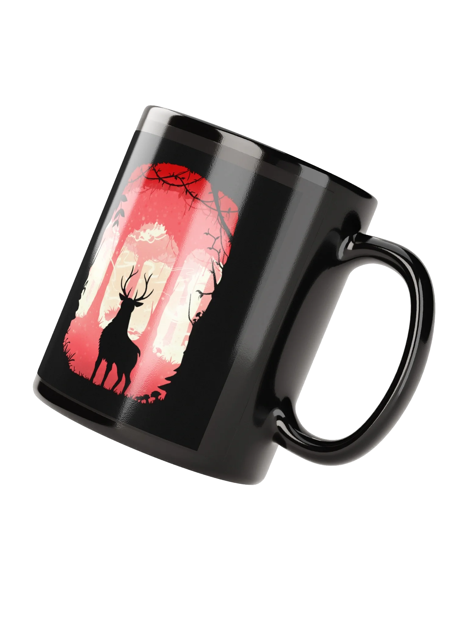 Black and Red Deer Mug product image (3)