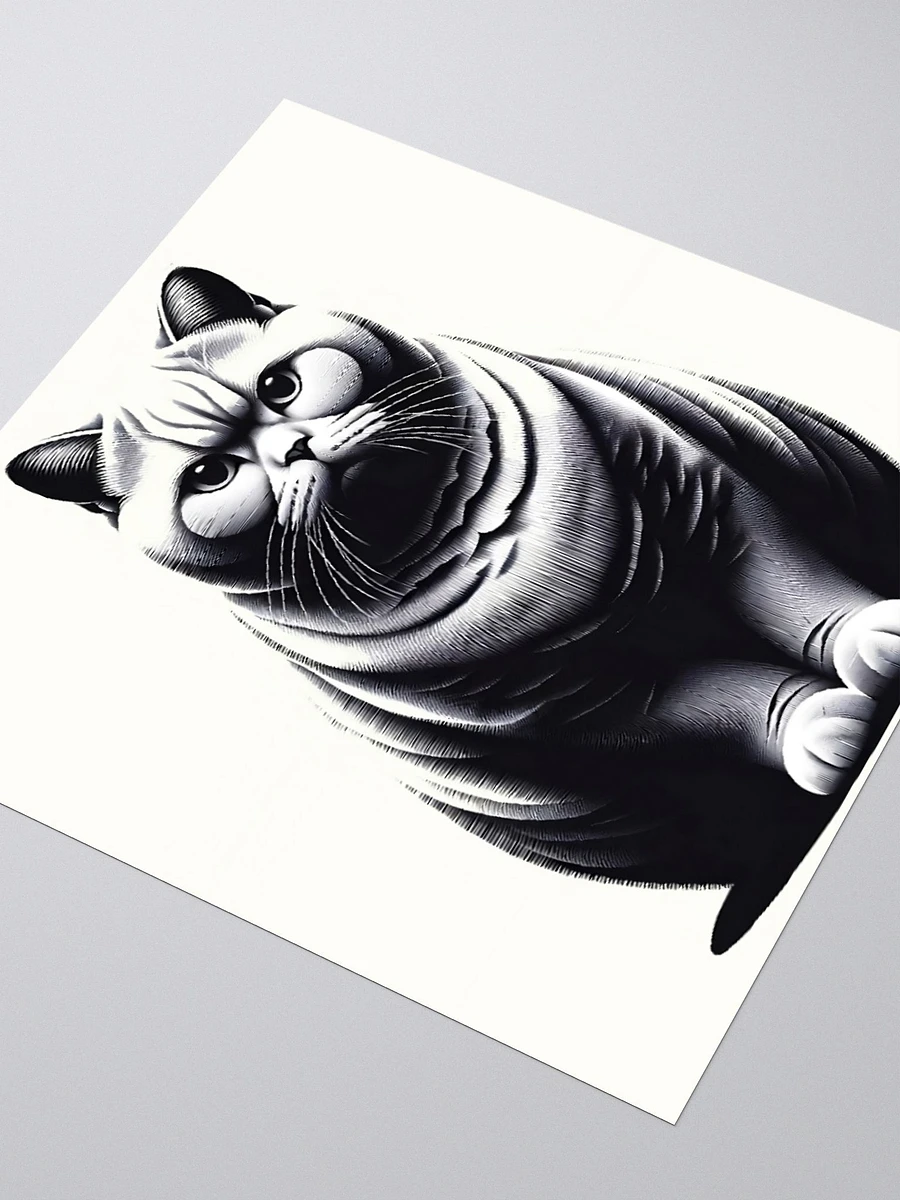 Kiss Cut Stickers: British Shorthair Monochrome product image (3)