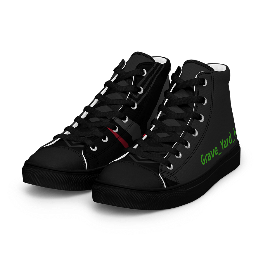 Grave_Yard_King Geometric High Top Canvas Shoes product image (6)
