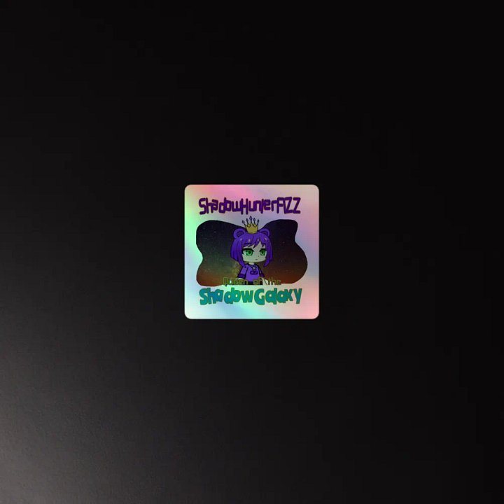 Queen Of The Shadow Galaxy Holographic Sticker product image (2)