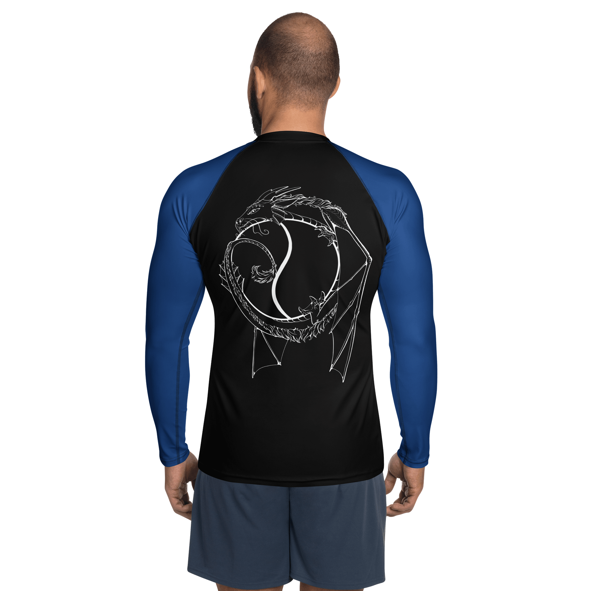 Family Karate Dragon Logo Long Sleeve Men's Rash Guard product image (2)
