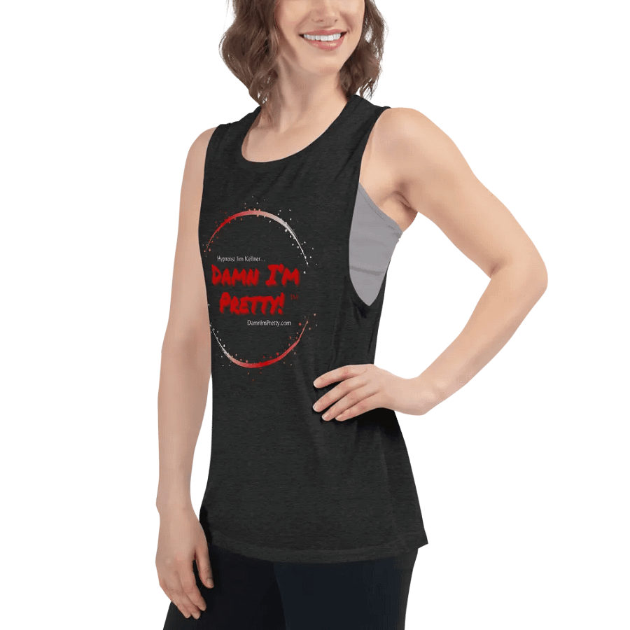 Damn I'm Pretty! Tank Top -Shirt RED Circle product image (6)