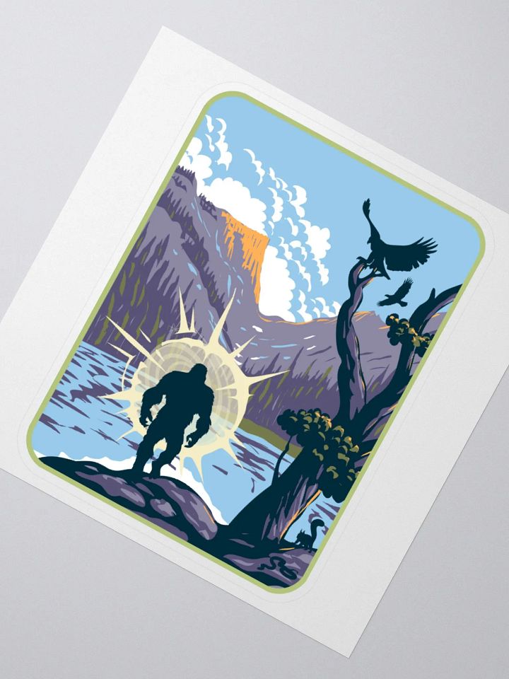 Bigfoot Lake Kiss Cut Stickers product image (1)