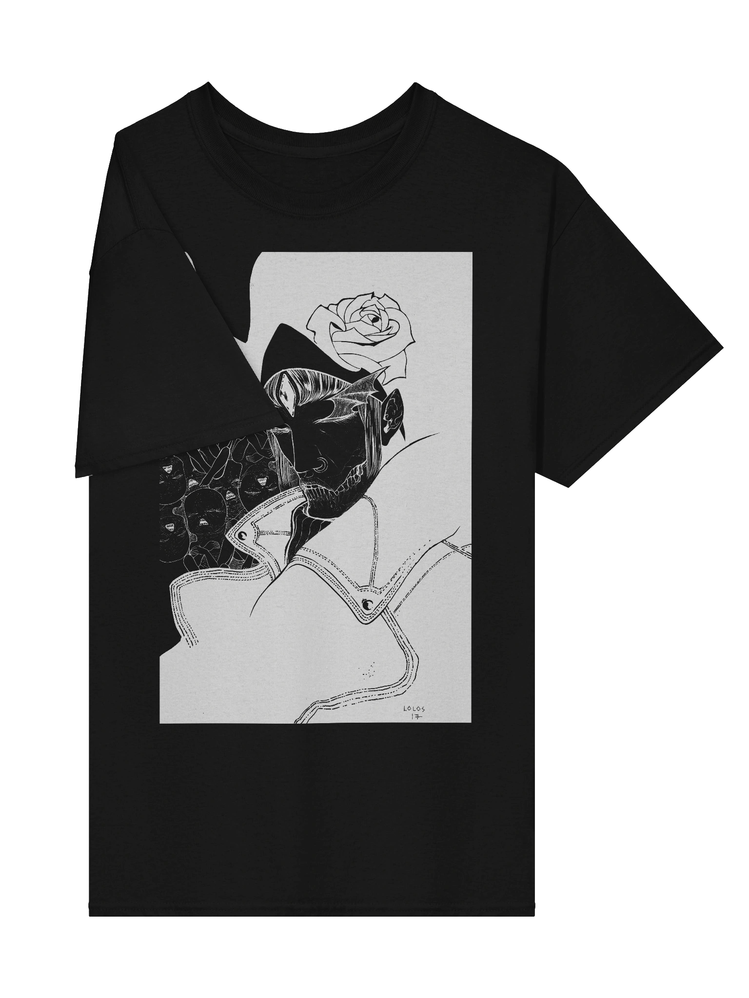 NEKROKVLT Art Series: Rose White Ink. Dual print. product image (7)