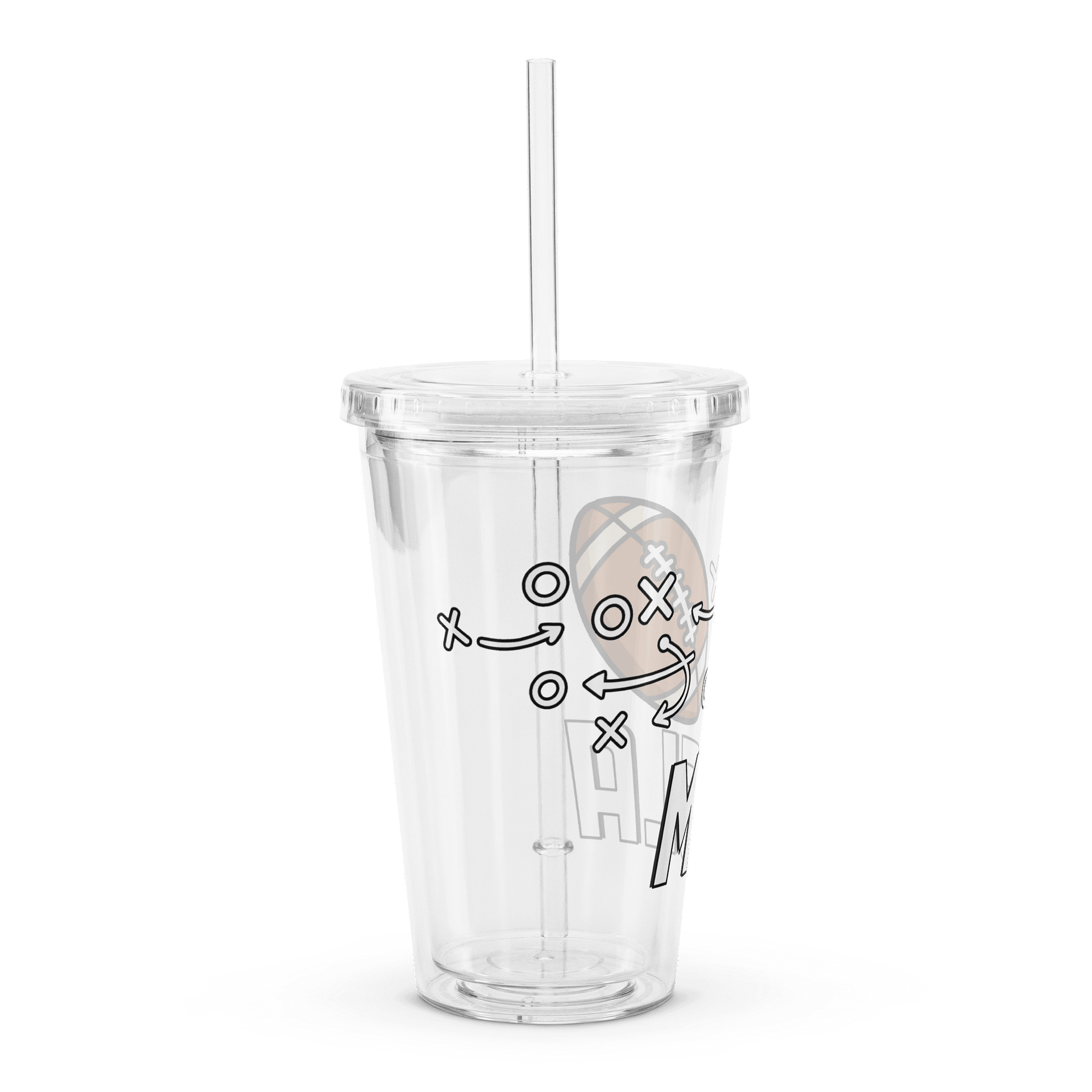 The Kickoff - Double Wall Clear Plastic Tumbler product image (5)