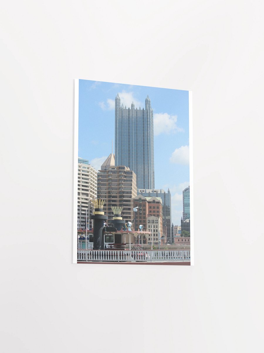 PPG Place with Gateway Clipper Funnels/Stacks - print/poster product image (3)