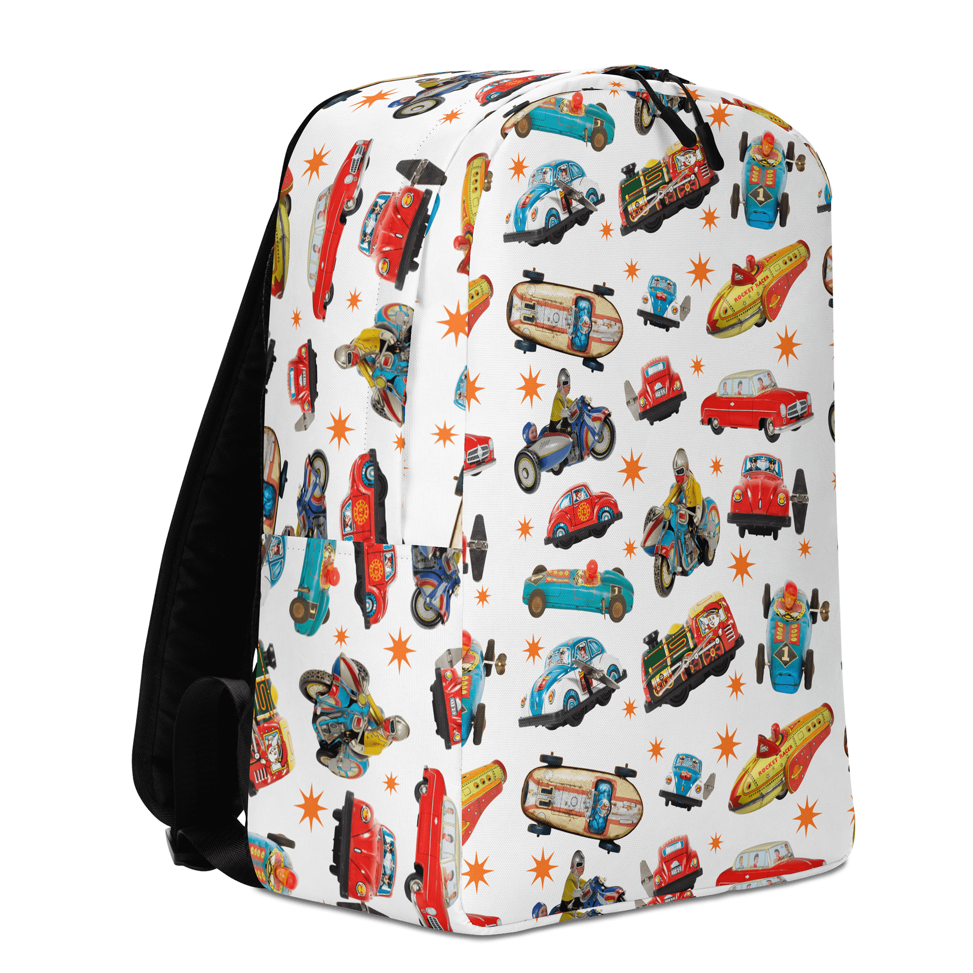 Vintage Toy Vehicles All-Over Print Backpack product image (3)