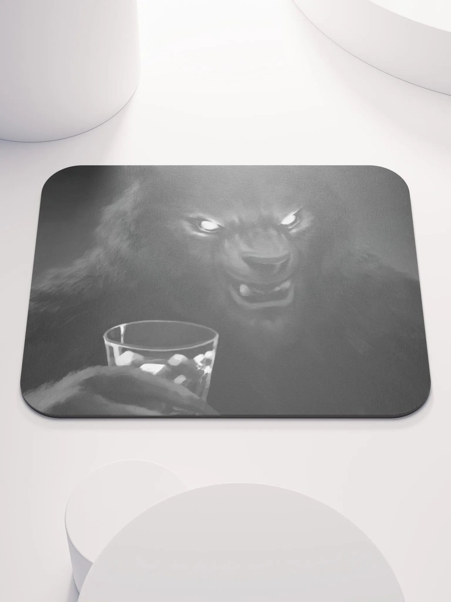 Sippin With Sin Werewolf Mousepad product image (1)