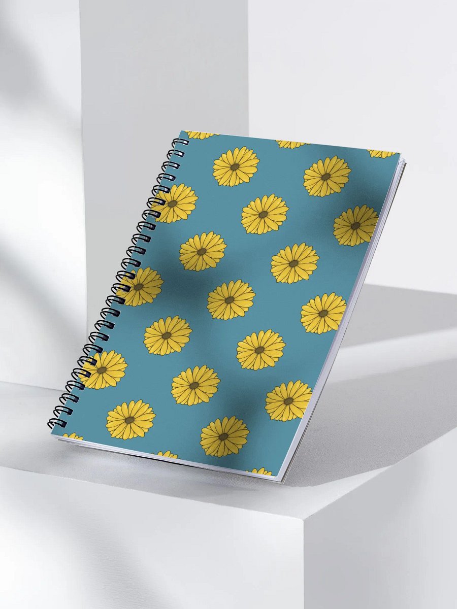 Teal Daisy Spiral Notebook product image (3)