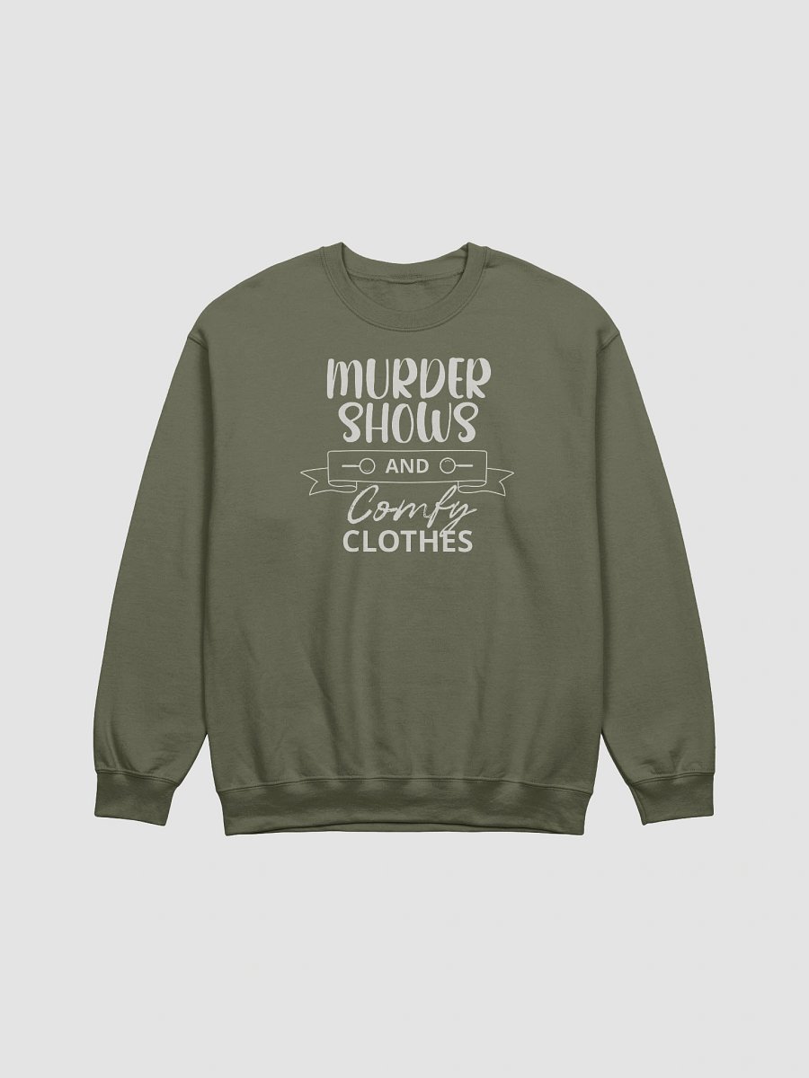 Murder Shows and Comfy Clothes Halloween Sweatshirt - Dark product image (2)