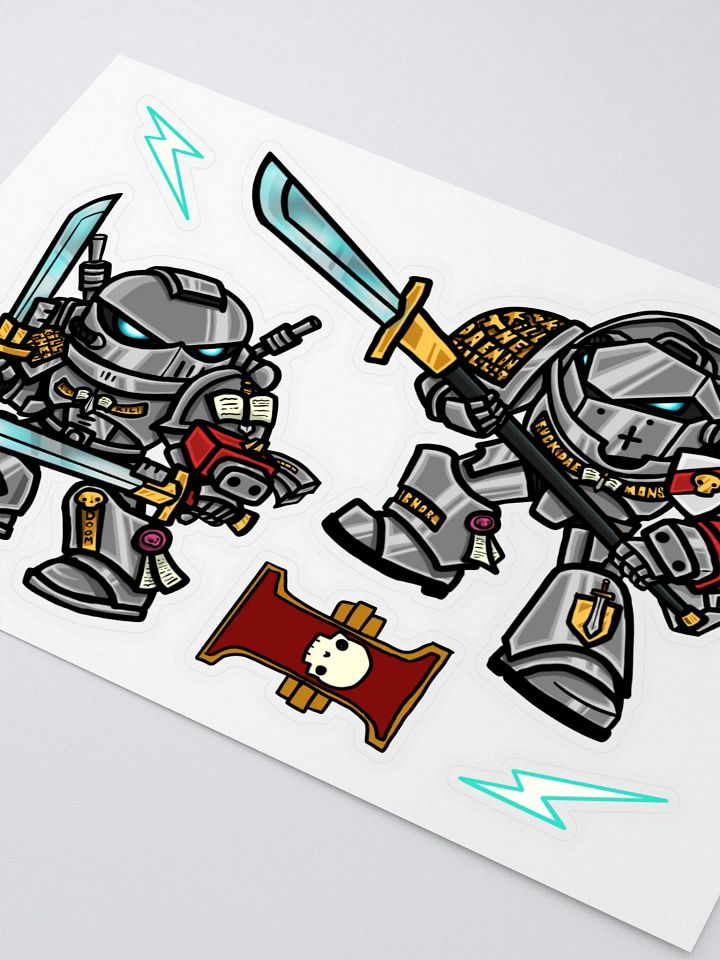 Silver Knight Space Soldier Sticker Sheet product image (2)