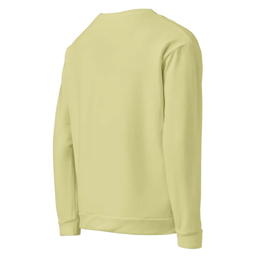 Plain Light Yellow True Summer Unisex Recycled Polyester Heavyweight Premium Sweatshirt by Treasure Pie product image (6)