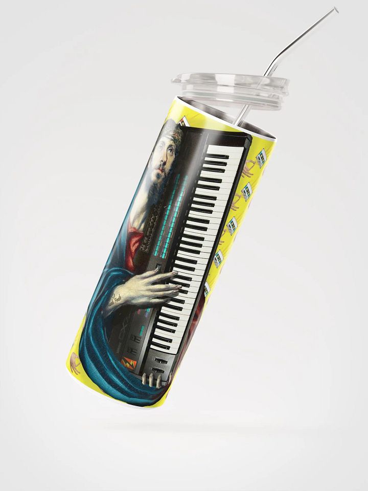 Christ Carrying the DX7 by Frank Fonik (Yamaha DX7), Stainless Steel Tumbler product image (2)