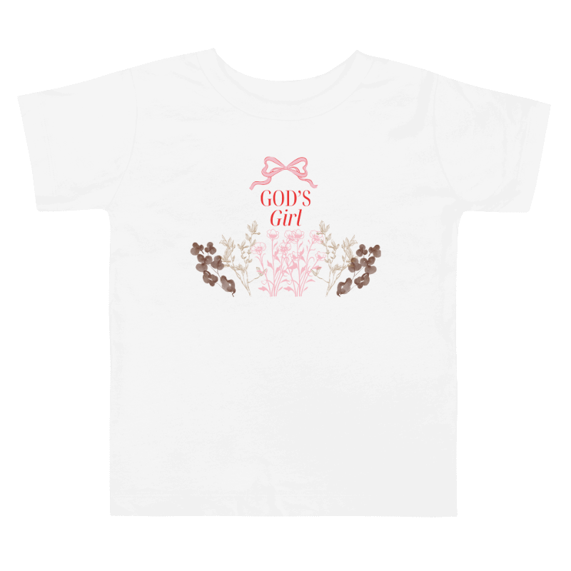 God's Girl Floral Toddler T-Shirt product image (1)