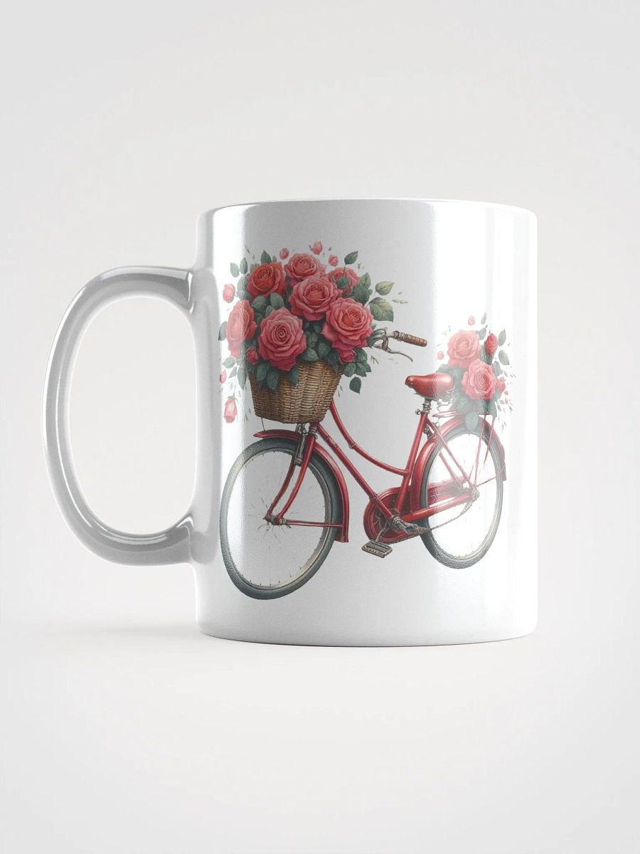 Roses & Bicycles White Mug product image (6)