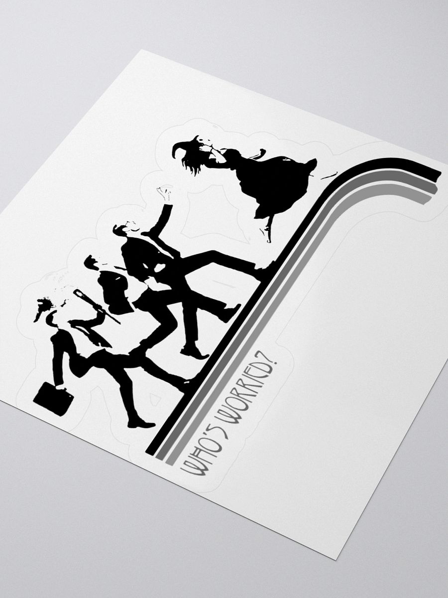 Who's Worried Kiss Cut Stickers product image (9)