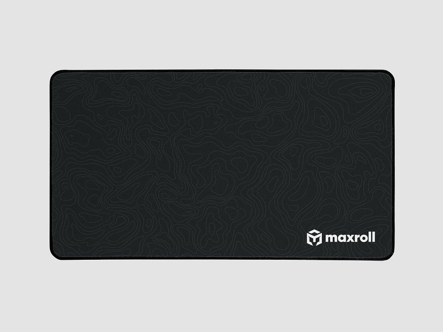 Maxroll Gaming Mat (White Logo, 12