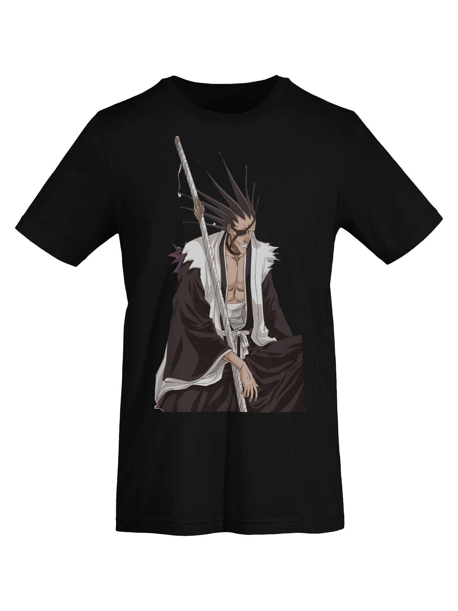 Kenpachi Zaraki Bleach T-Shirt – Kenpachi Sitting with His Sword Anime Tee product image (55)