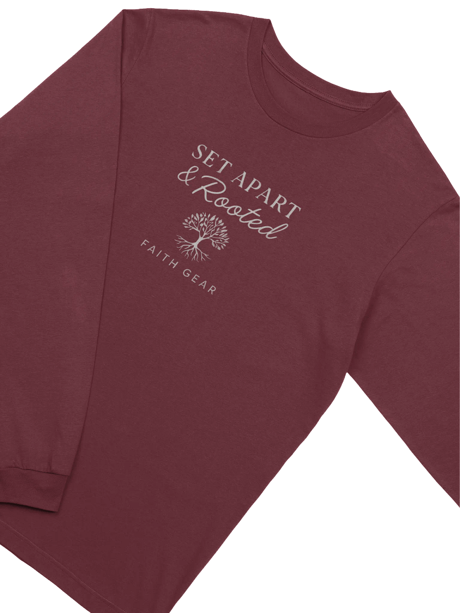 Set Apart & Rooted Branded Long Sleeve Tee (Dark Colors) product image (8)