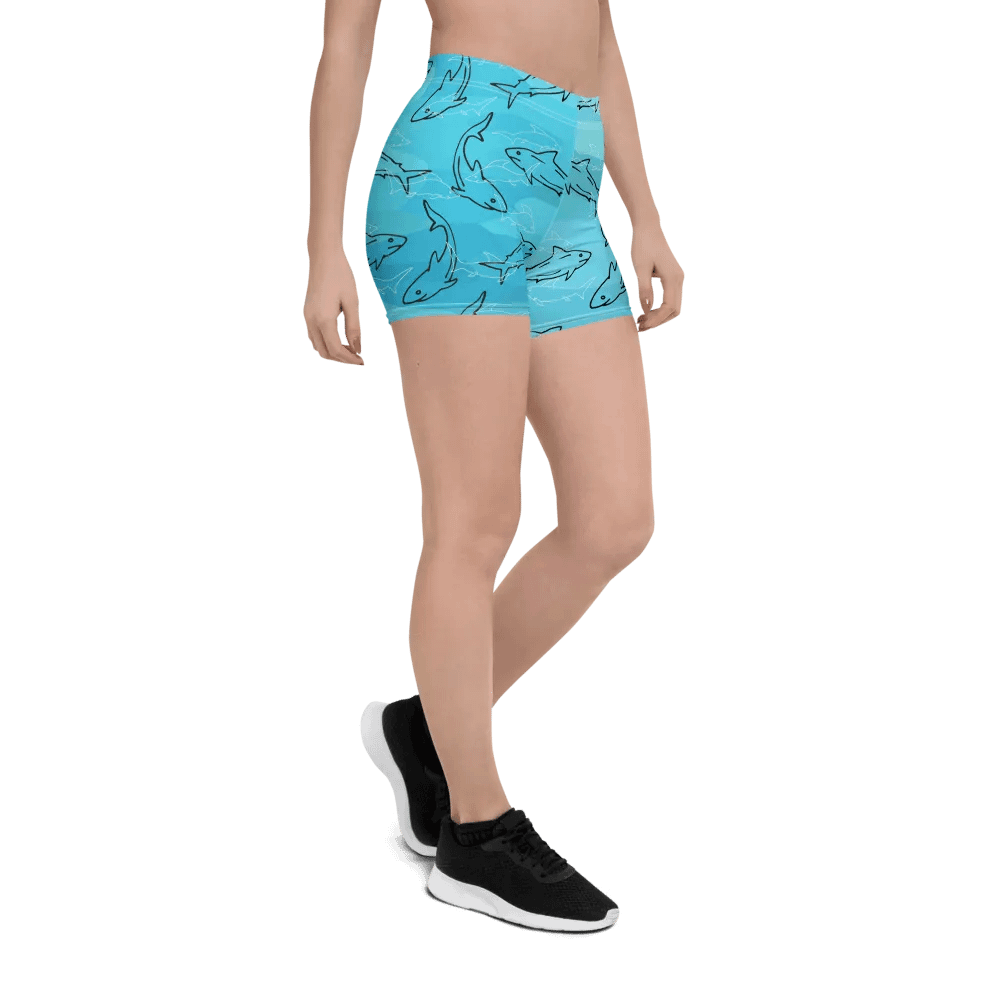 Shark Frenzy All-Over Print Shorts product image (6)