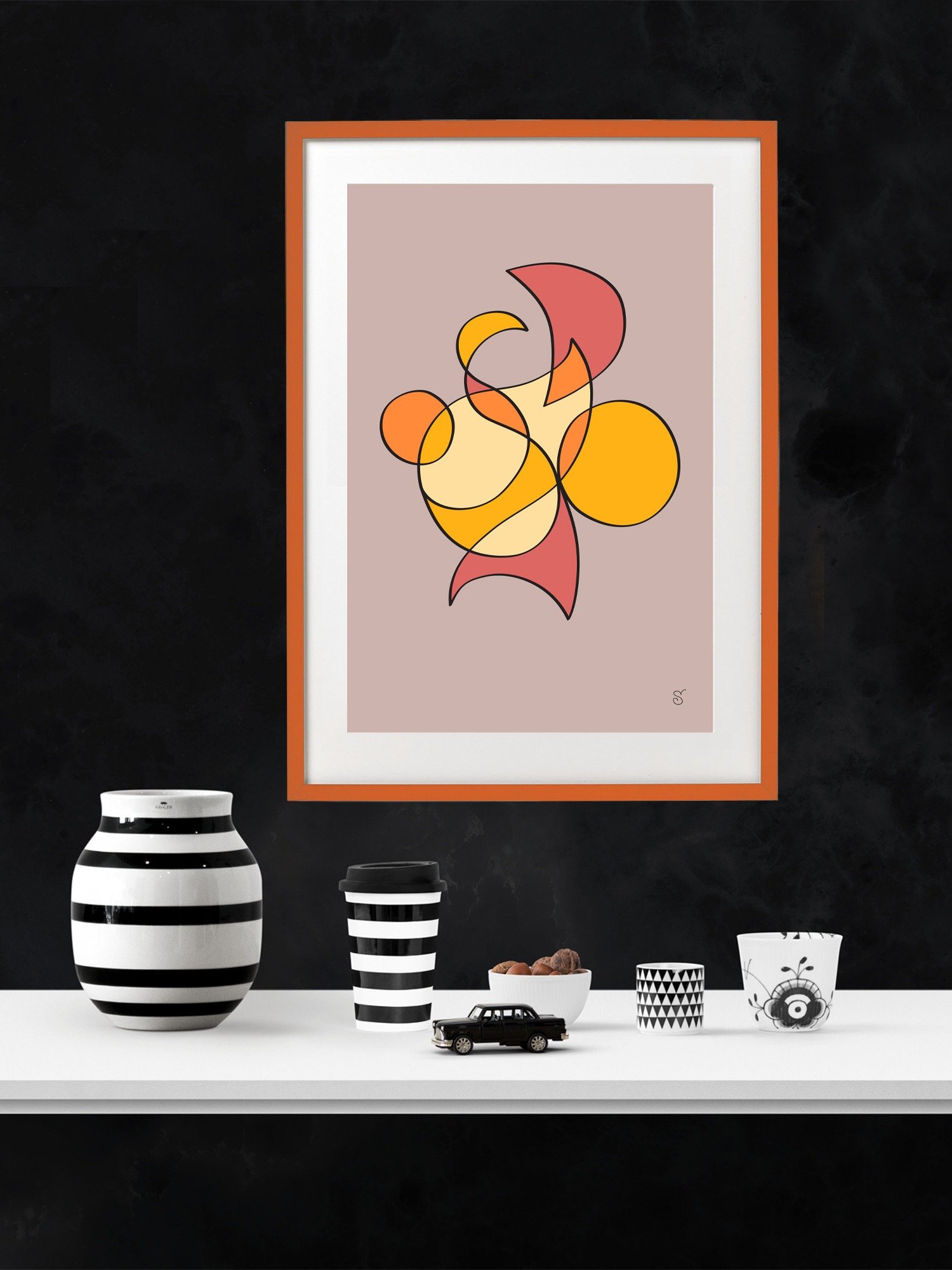 Vibrant Matte Poster Print - Abstract Image No. 6 product image (5)