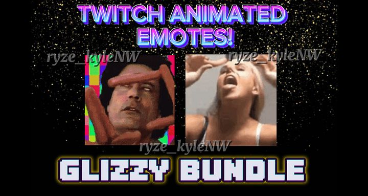 Twitch Animated Emotes GLIZZY BUNDLE product image (1)