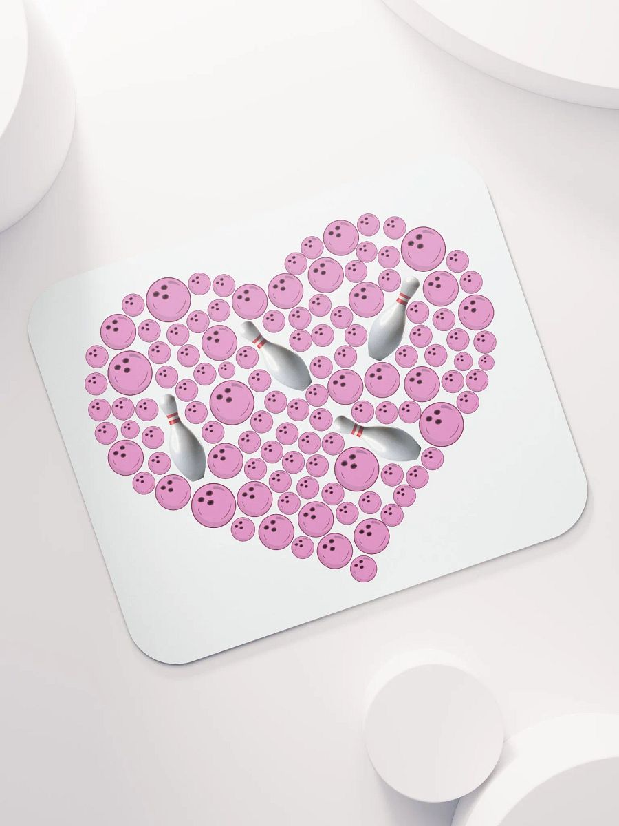 Heart Bowling Strike Mouse Pad product image (5)