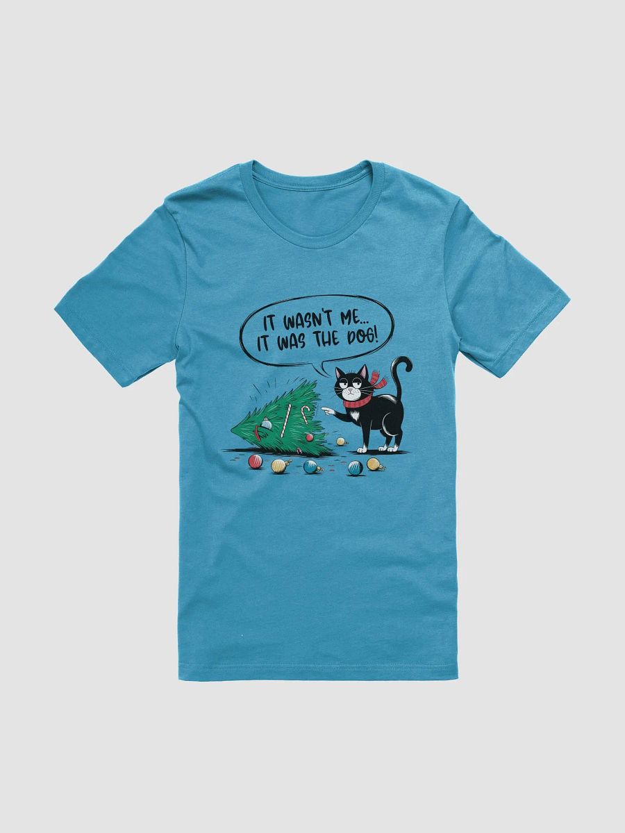 Festive Cat Trouble Christmas T-Shirt product image (2)