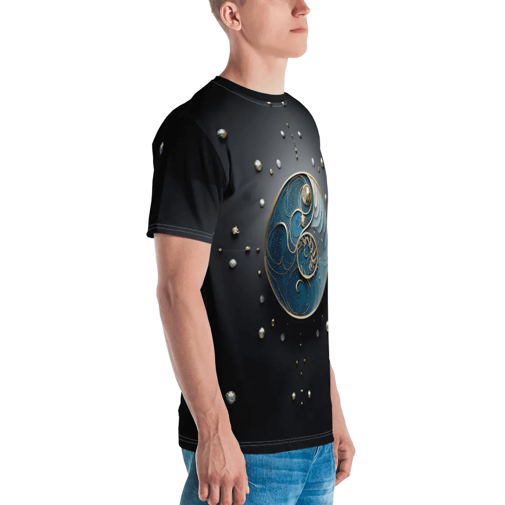 Blue Gold Art T shirt product image (3)