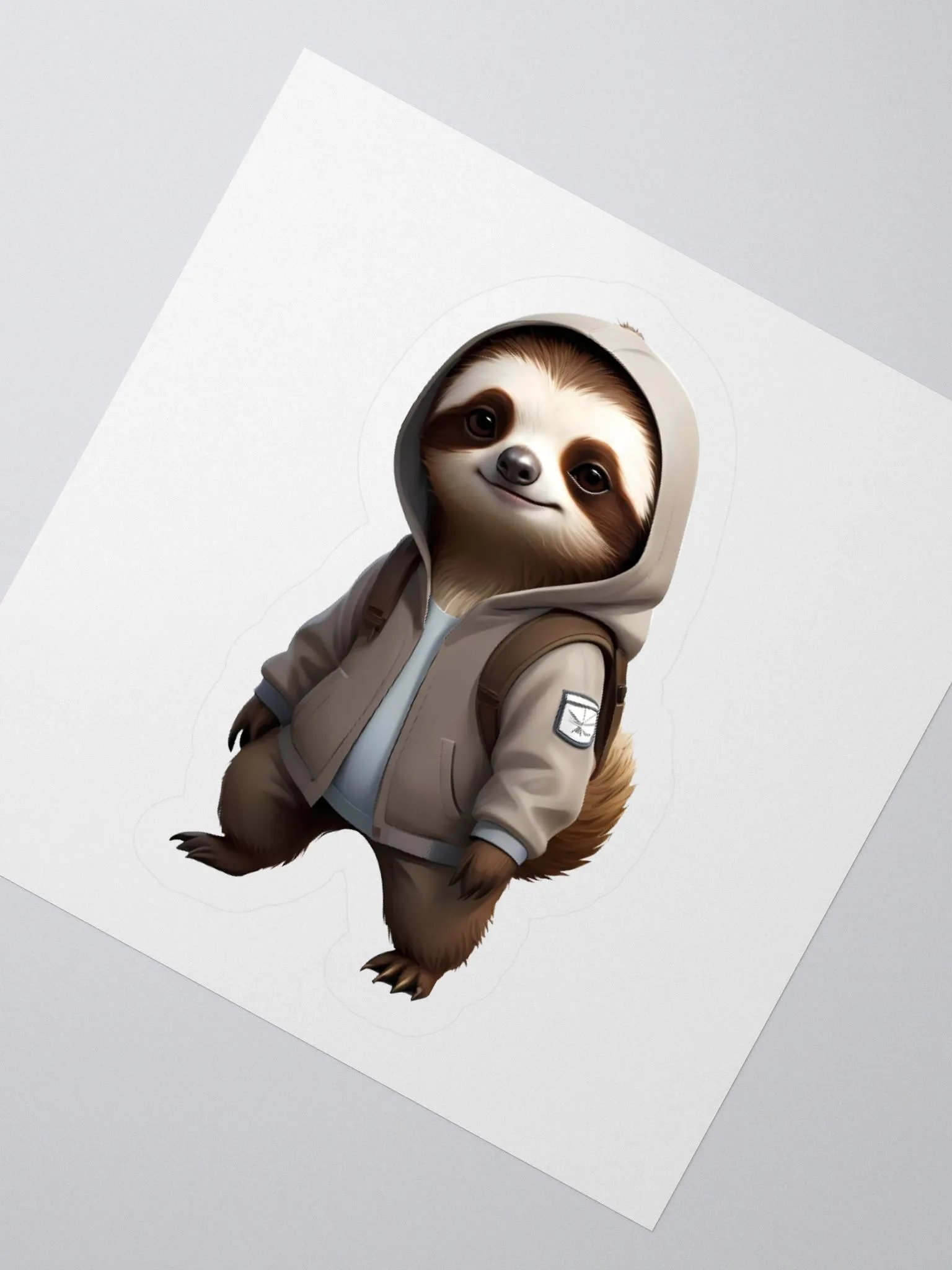Cool and Adorable Sloth kiss-cut Sticker product image (4)