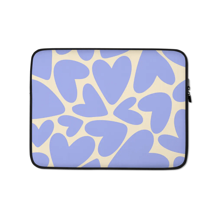 Purple Hearts Laptop Sleeve product image (1)