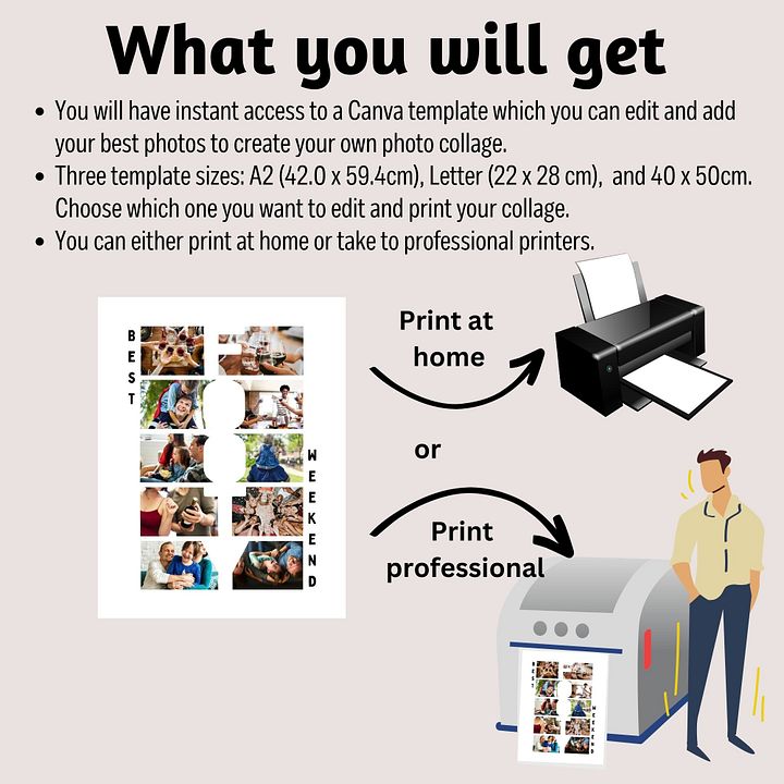 Footy Lovers Photo Collage Canva Template product image (2)