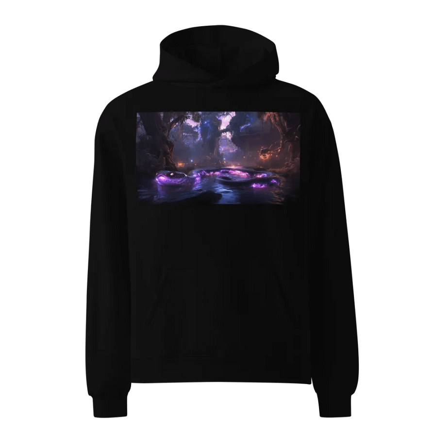 Luminous Serpent Oversized Hoodie product image (1)