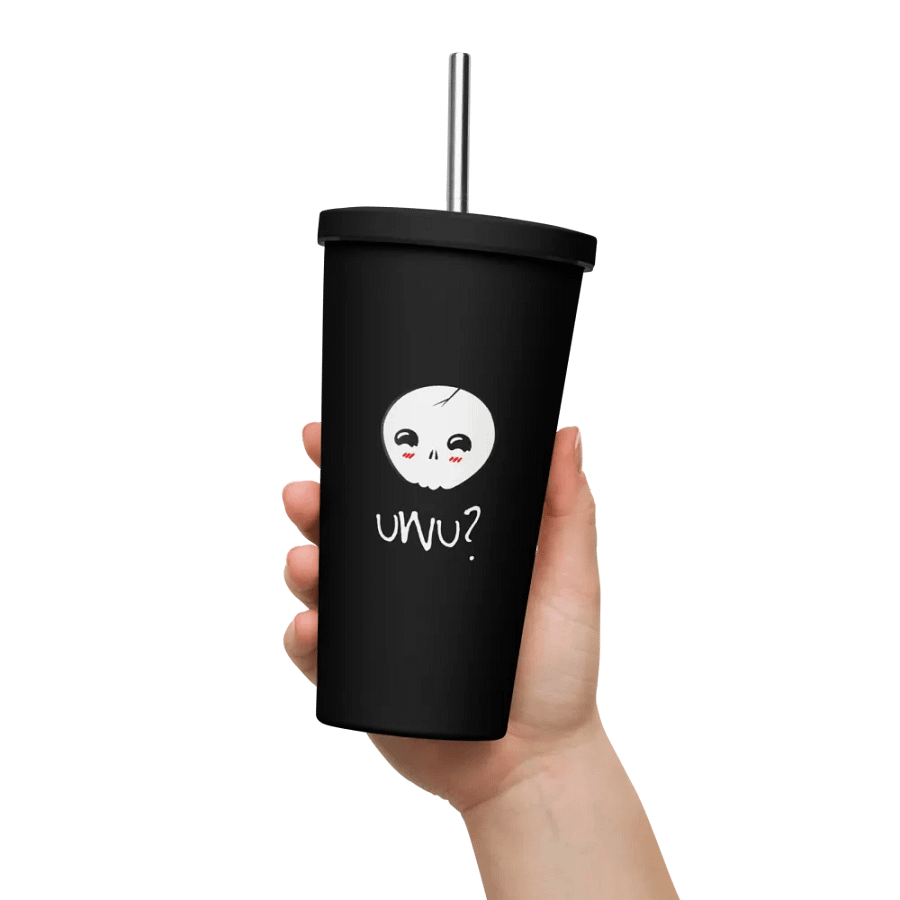 uWu Skull || Insulated Tumbler || 20 oz || Black product image (11)