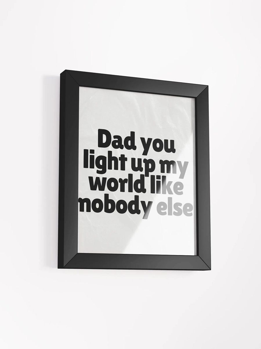 Radiant Dad Tribute Framed Poster product image (5)