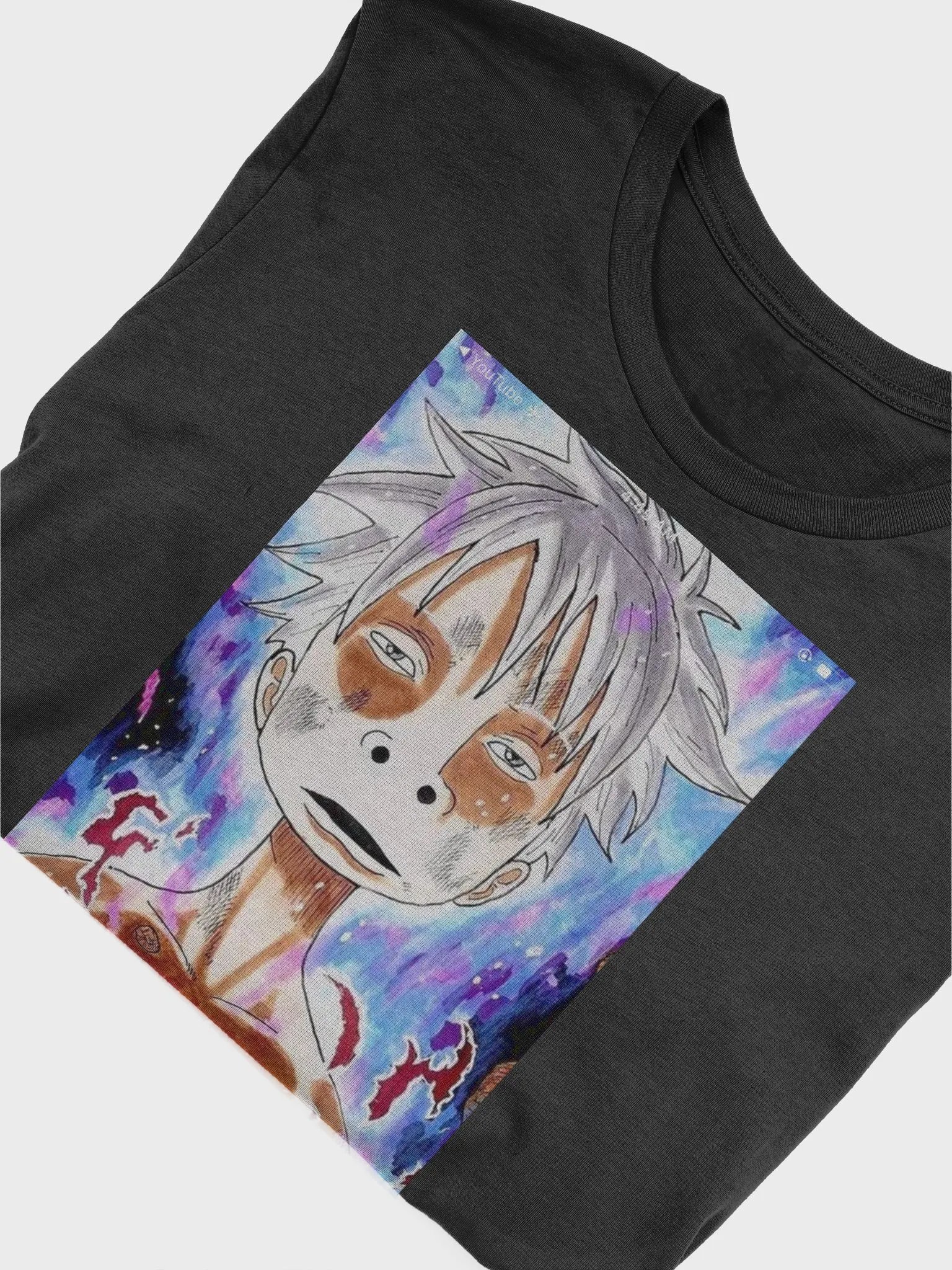 Dreamy Anime White-Haired Character T-Shirt product image (5)