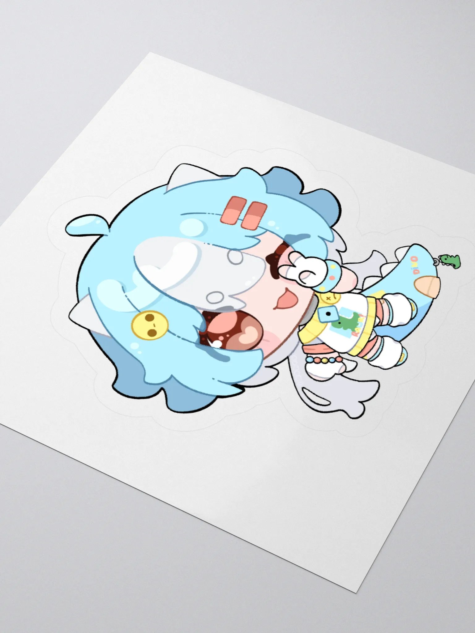 Cheerful Chibi Character Vinyl Stickers product image (7)