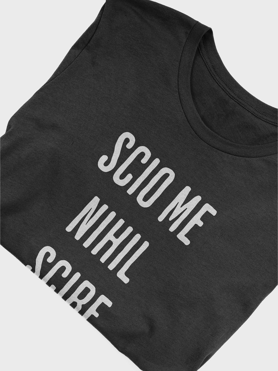 Scio me nihil scire Tshirt product image (6)