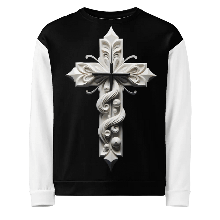 A White Angel and Cross - Unisex Sweatshirt #2 product image (1)