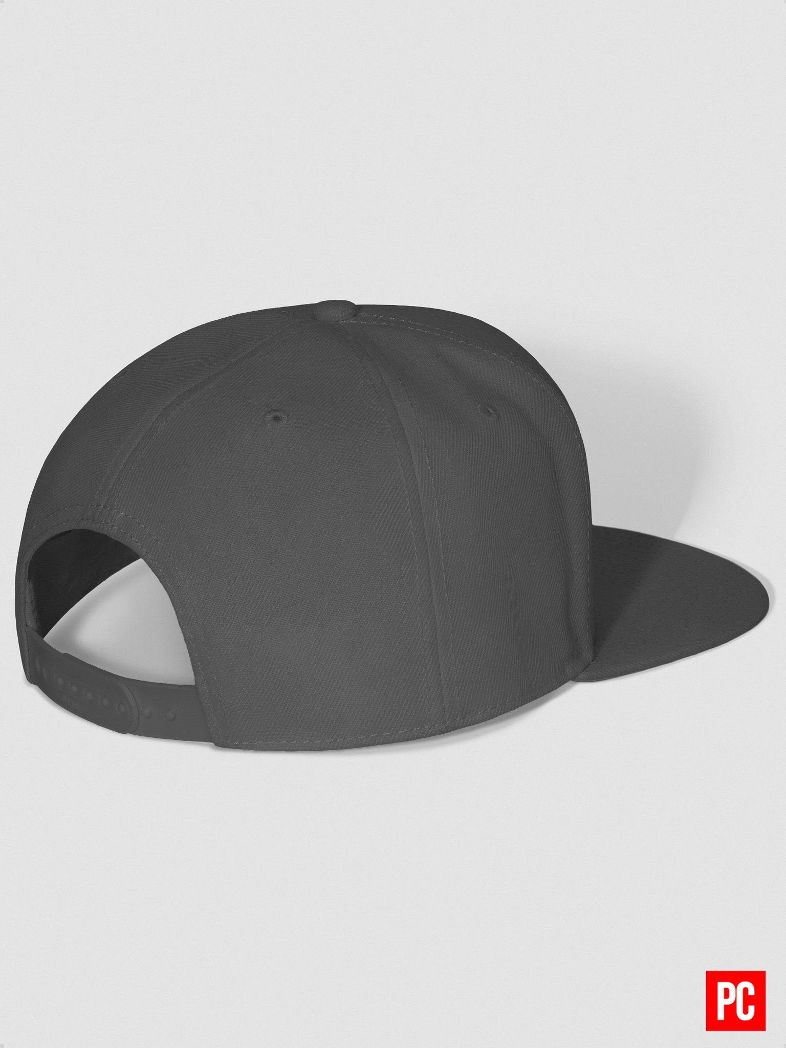 Plain Color Grey Wool Blend Snapback Cap product image (6)