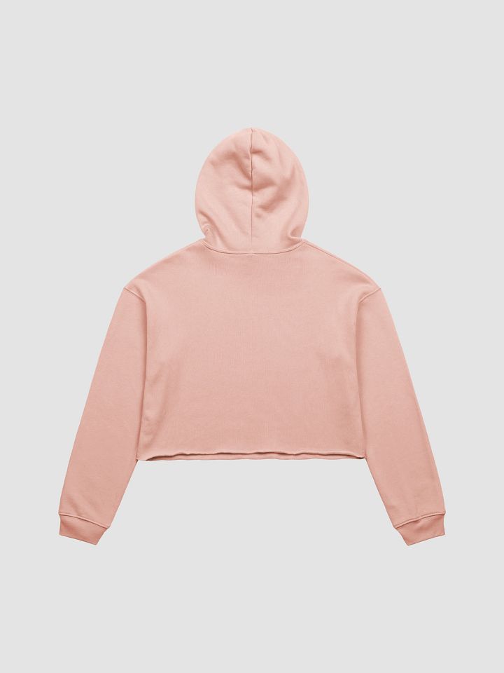 Lucky Pineapple Films Logo Peach Pink Women's Fleece Cropped Hoodie product image (2)
