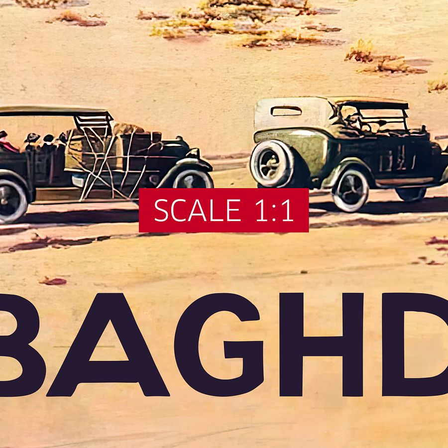 Baghdad, Iraq 1930s — retro travel poster, vintage travel art print, retro travel wall art product image (5)