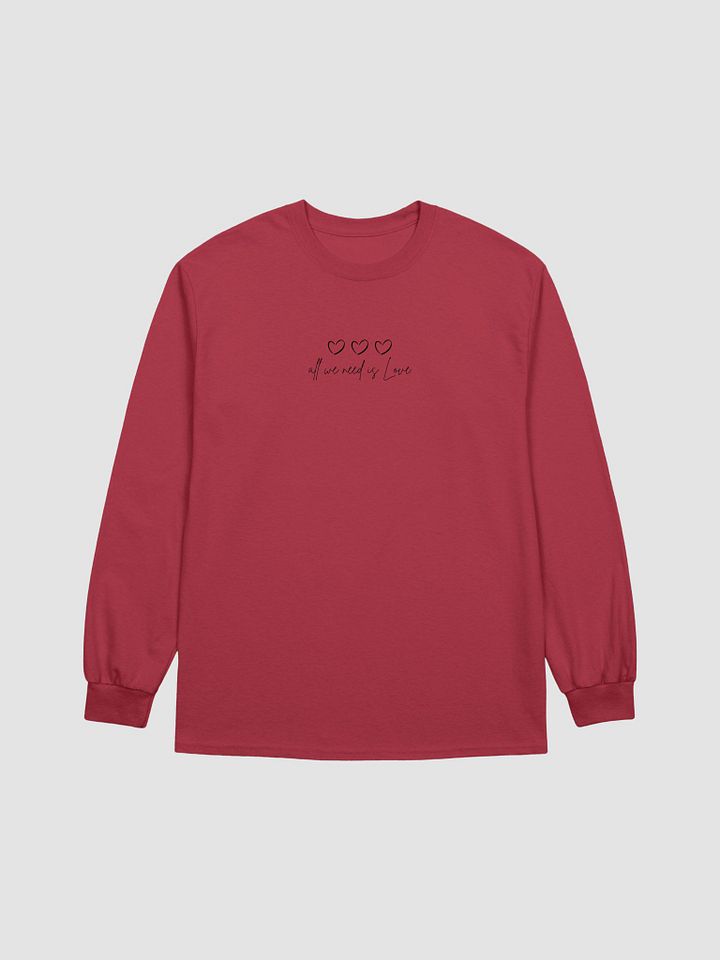 All we need is love | Unisex long sleeve product image (1)