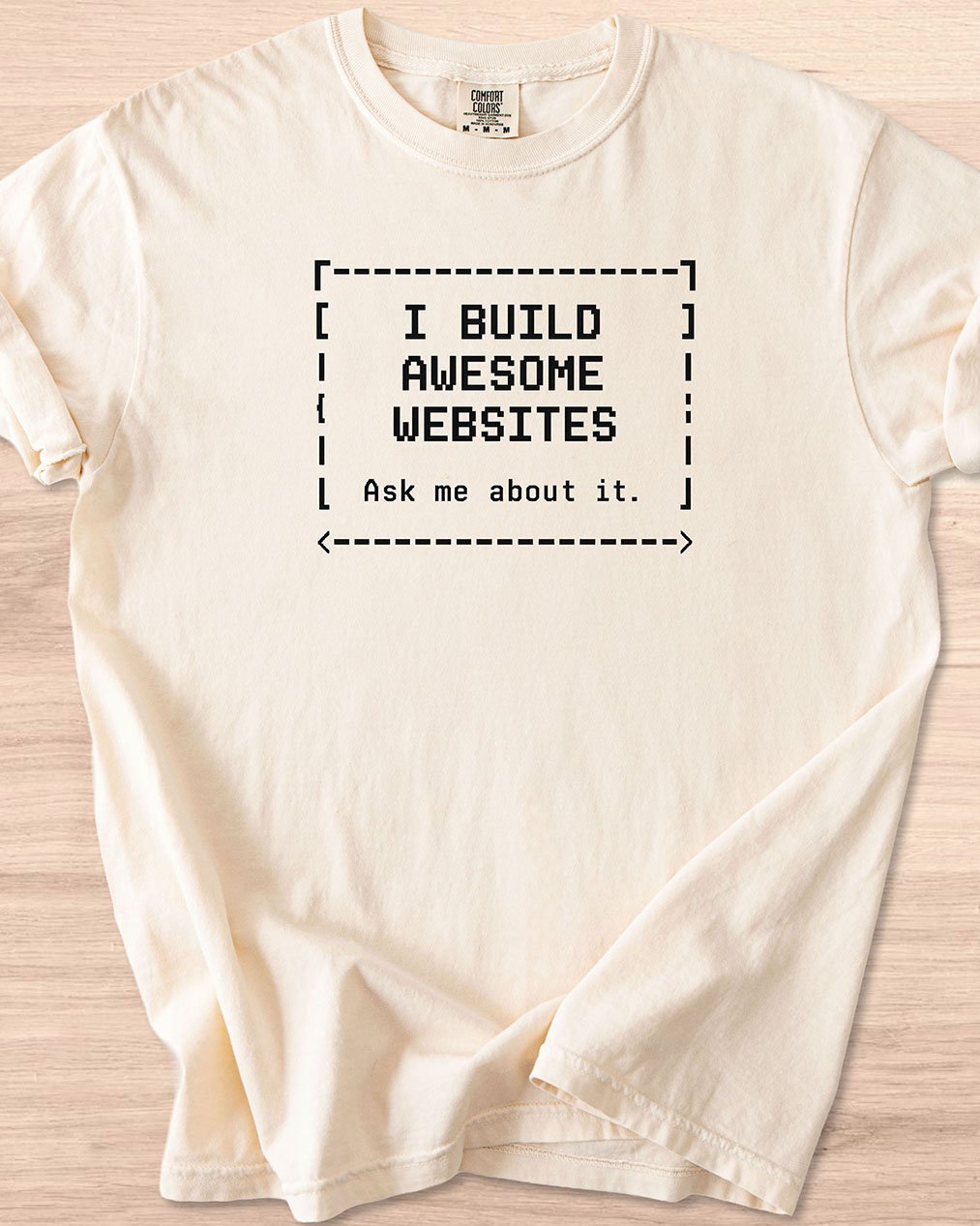 I Build Awesome Websites Terminal Tee (Light Mode) product image (4)